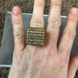 COPY - lia sophia cube statement ring-Size 8